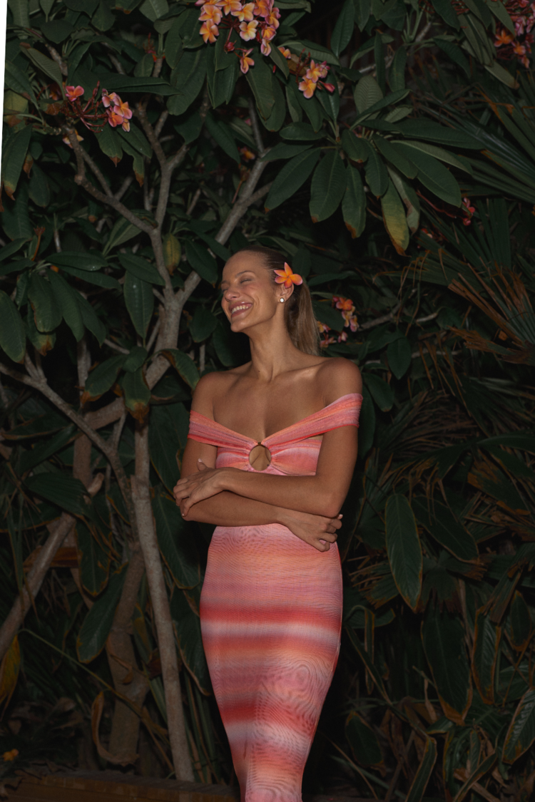 Coral Amaia Dress