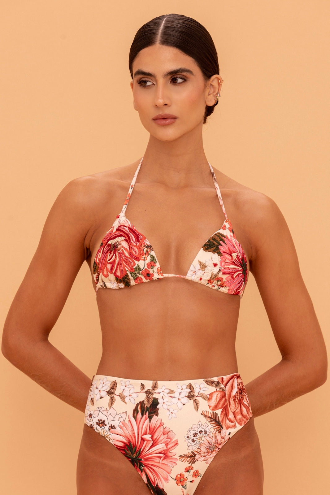 Lolita embroidered Bikini Top