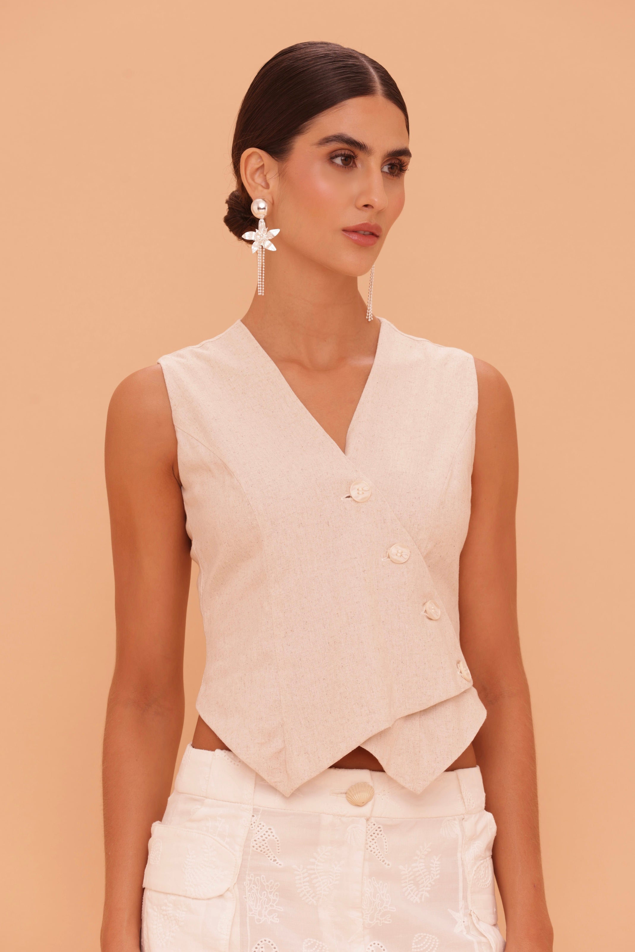 Sand Stripe Vest
